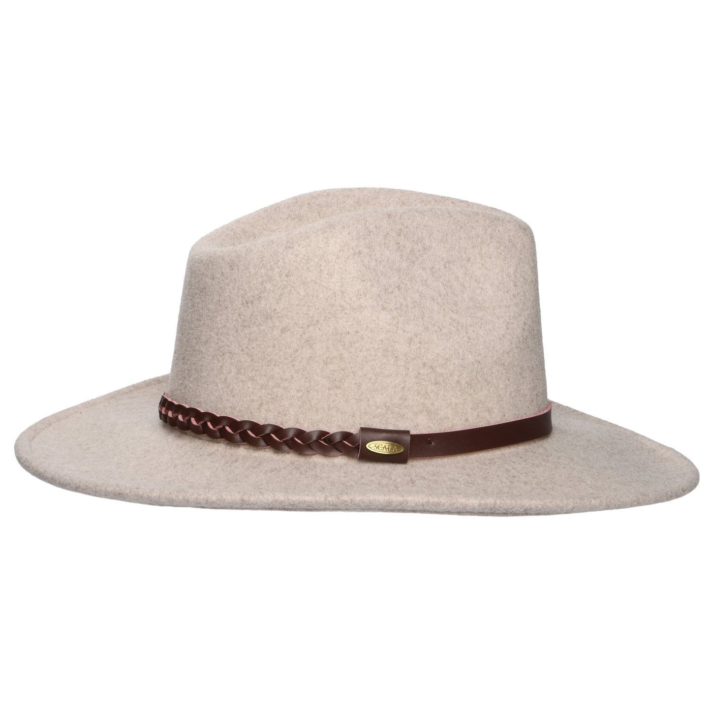 Sombrero Fedora Safari Jolene de Tejido Provato de Scala - Gris Topo