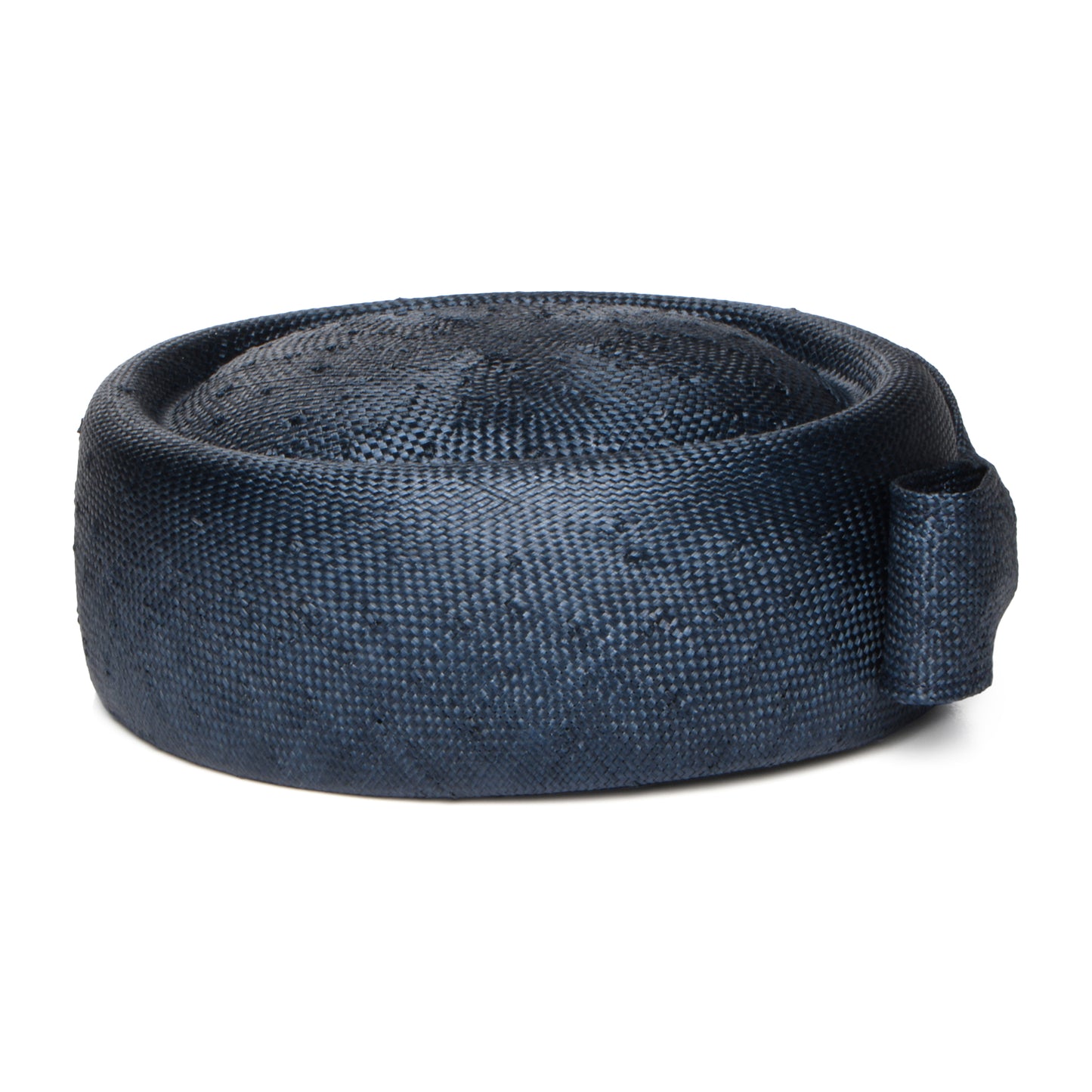 Sombrero Pillbox mujeres Jackie O de paja de Whiteley - Azul Marino