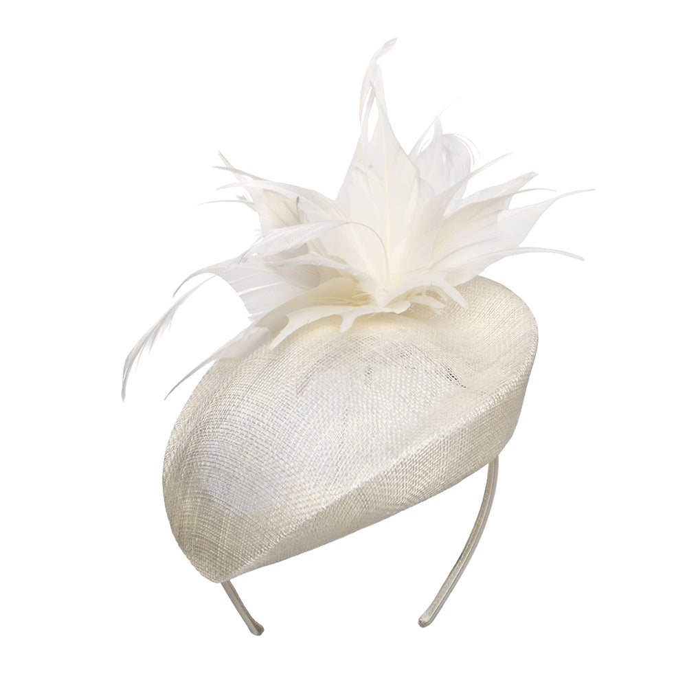 Sombrero Pillbox Elena de Failsworth - Blanco Marfil