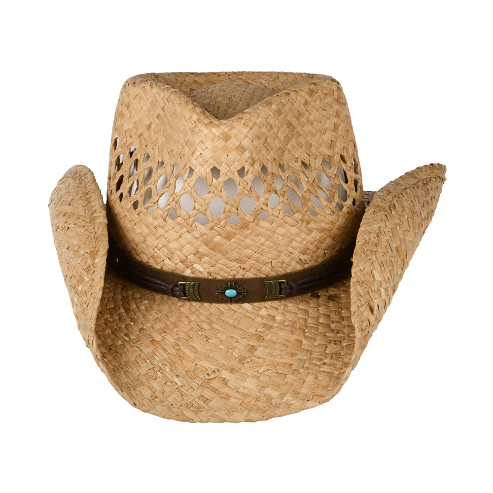 Sombrero Cowboy ventilado de rafia de Stetson - Natural
