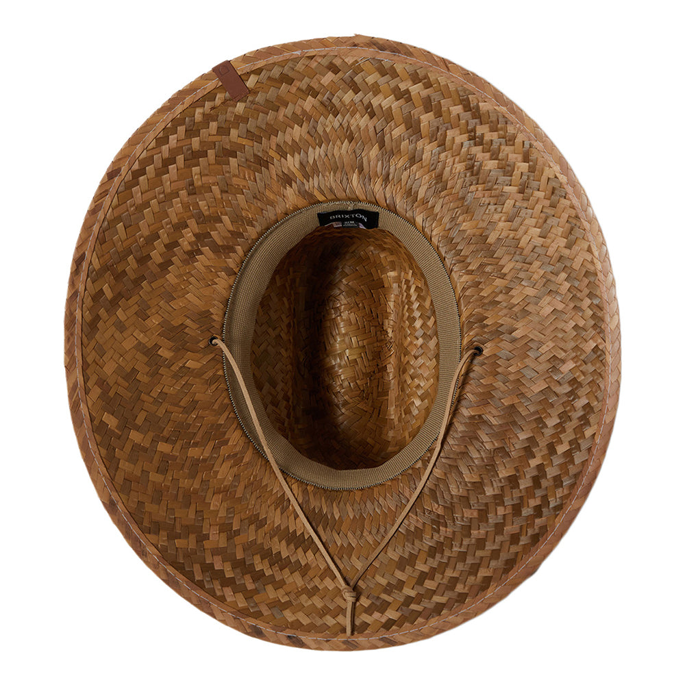 Sombrero de Guardacosta Bells II de paja de Brixton - Marrón Claro