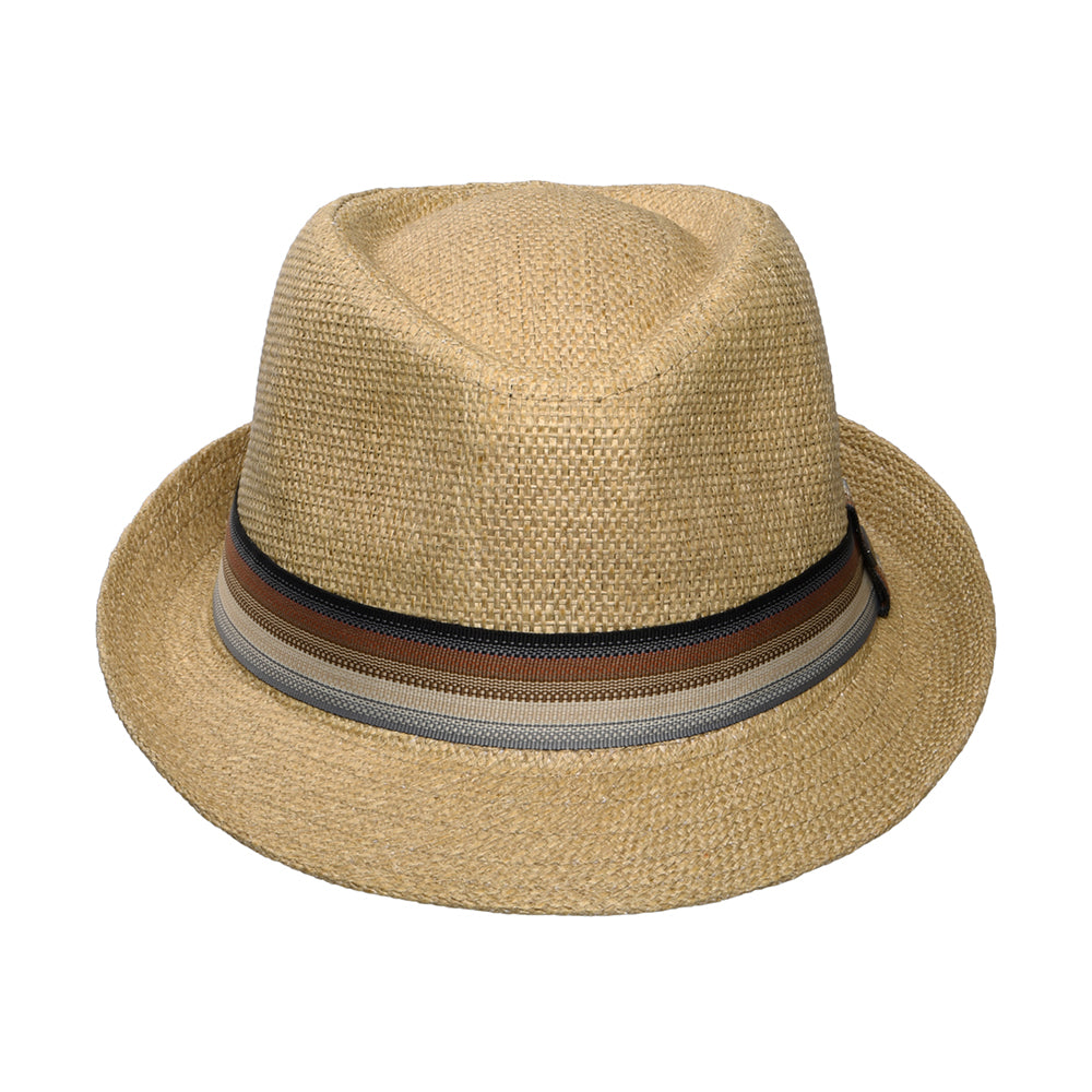 Sombrero Trilby Monsoon de paja matte toyo de Dorfman Pacific - Natural