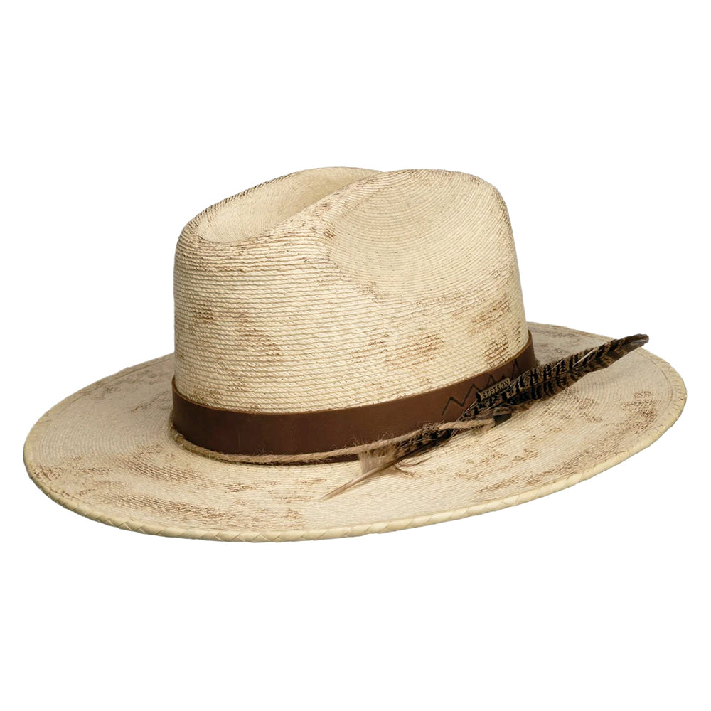 Sombrero Cowboy Open Road de palma mexicana Envejecido de Stetson - Natural