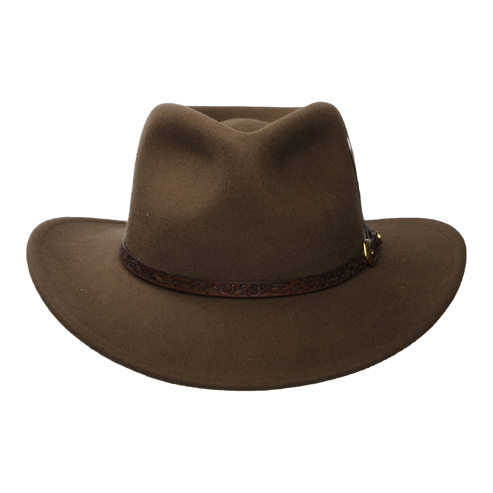 Sombrero Cowboy Norbeck resistente al agua de fieltro de lana de Stetson - Avellana