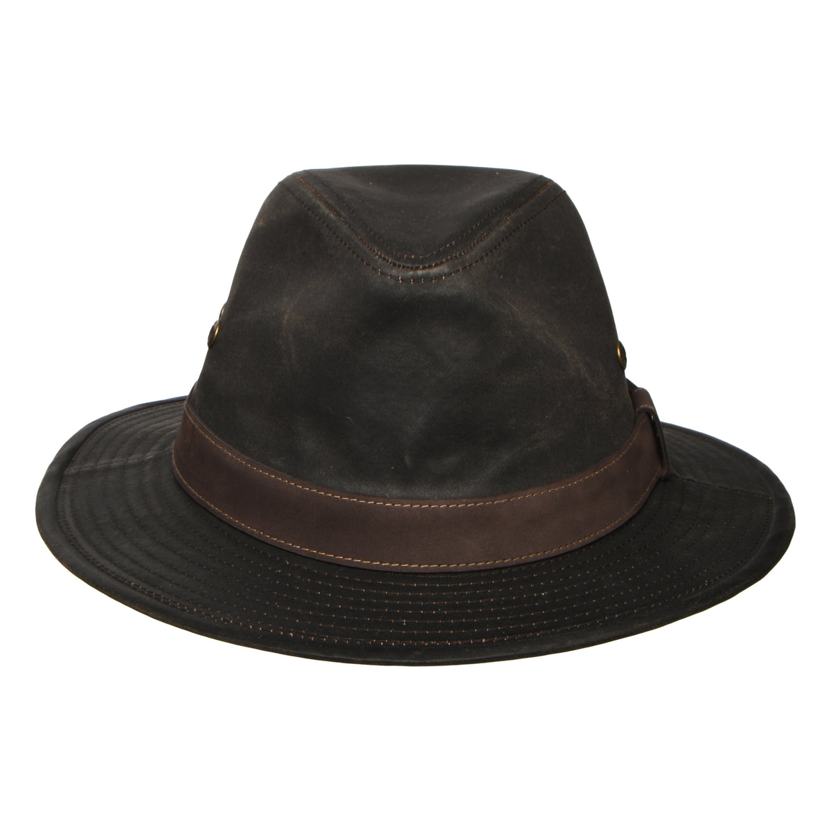 Sombrero Fedora Safari Traveller de aspecto avejentado de Stetson - Marrón