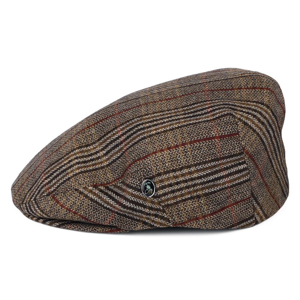 Gorra plana Hampstead de lana-cachemira de City Sport - Marrón-Beige Arena
