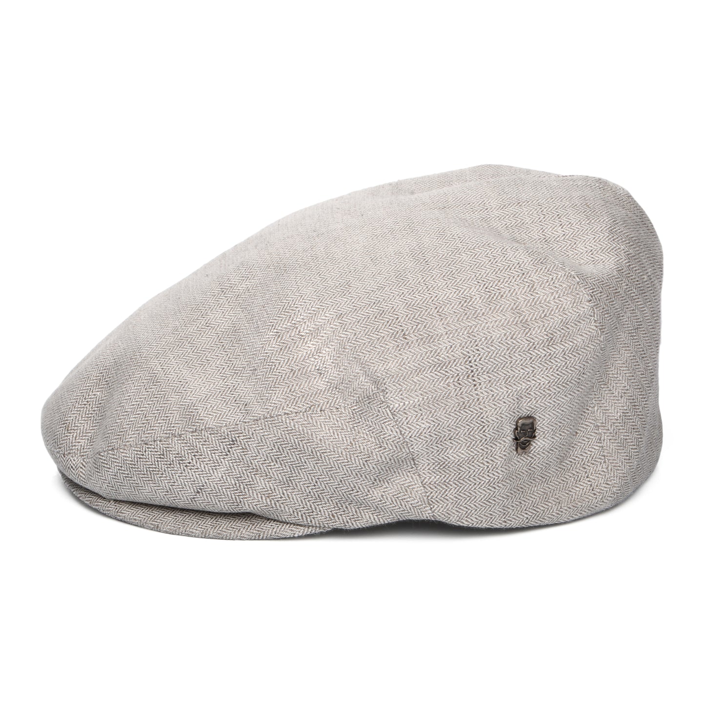 Gorra plana de lino micro espiga de City Sport - Gris Claro