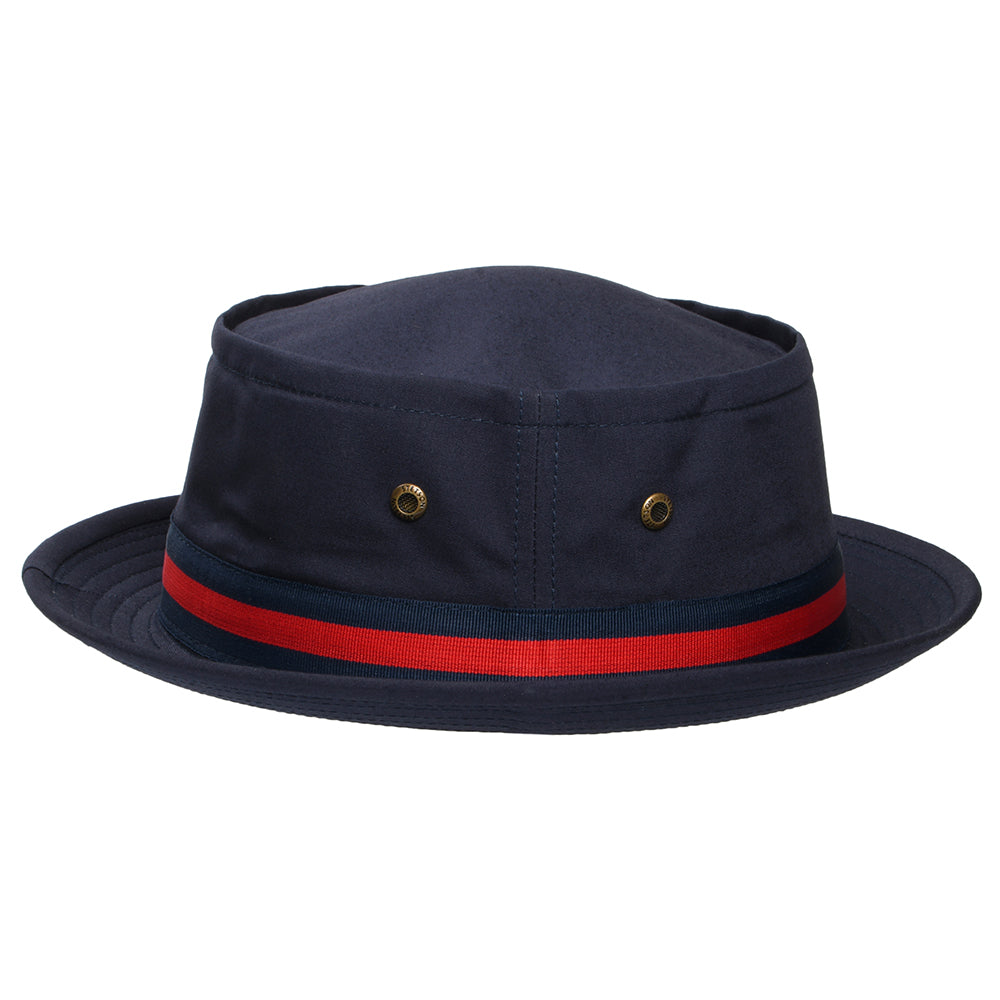 Sombrero Pork Pie Fishermans de pescador de Stetson - Azul Oscuro