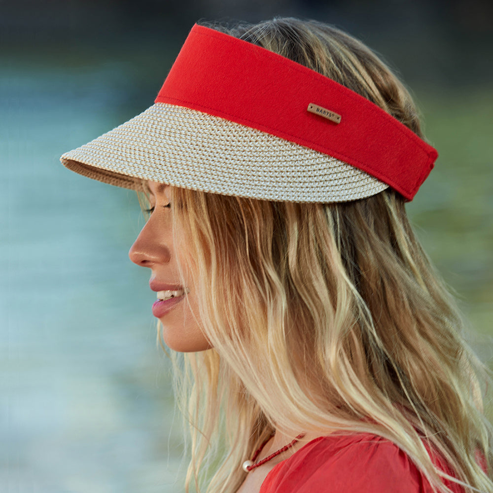 Visera Vesder de Barts - Rojo-Natural