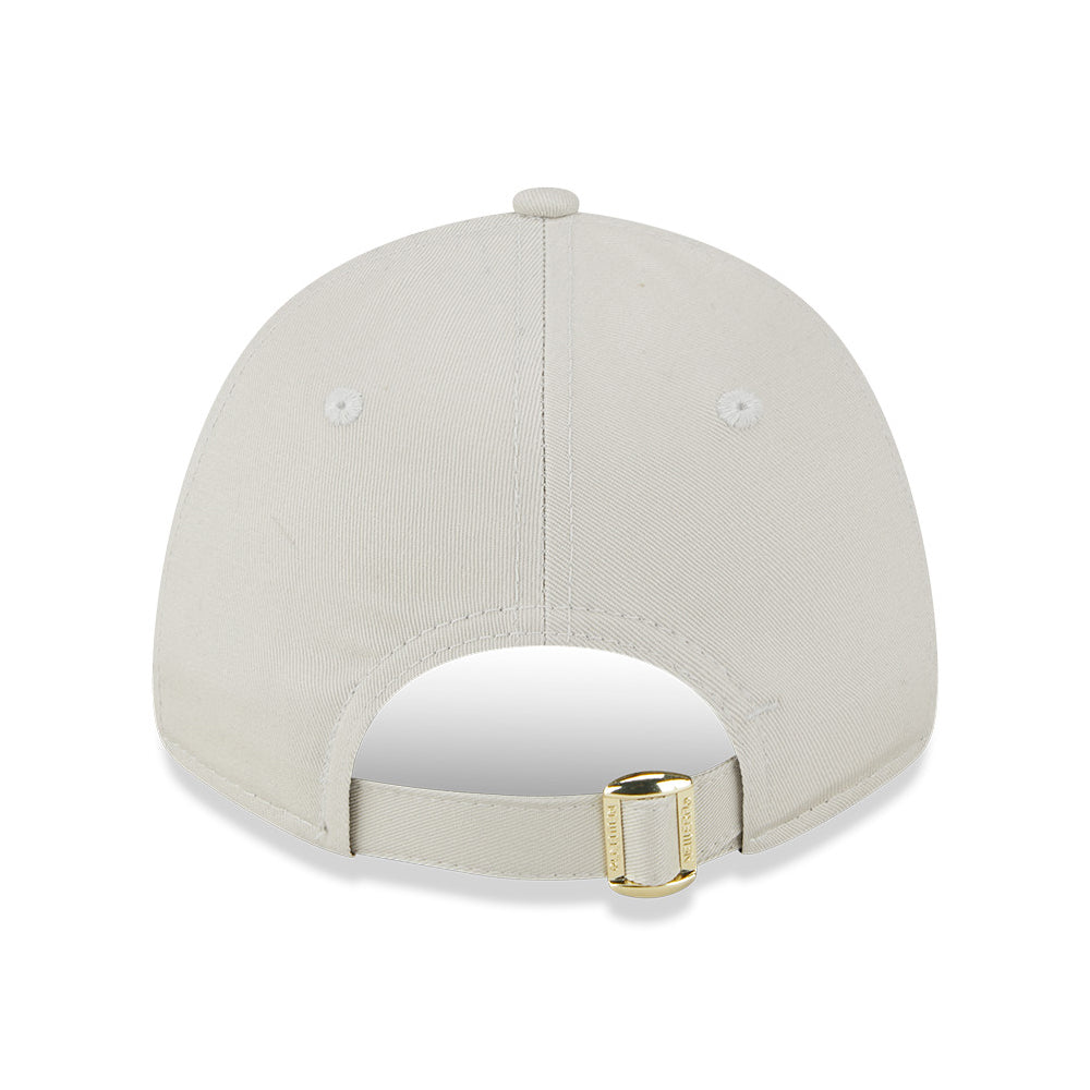 Gorra de béisbol mujeres 9FORTY MLB Metallic Logo L.A. Dodgers de New Era - Gris Piedra-Dorado