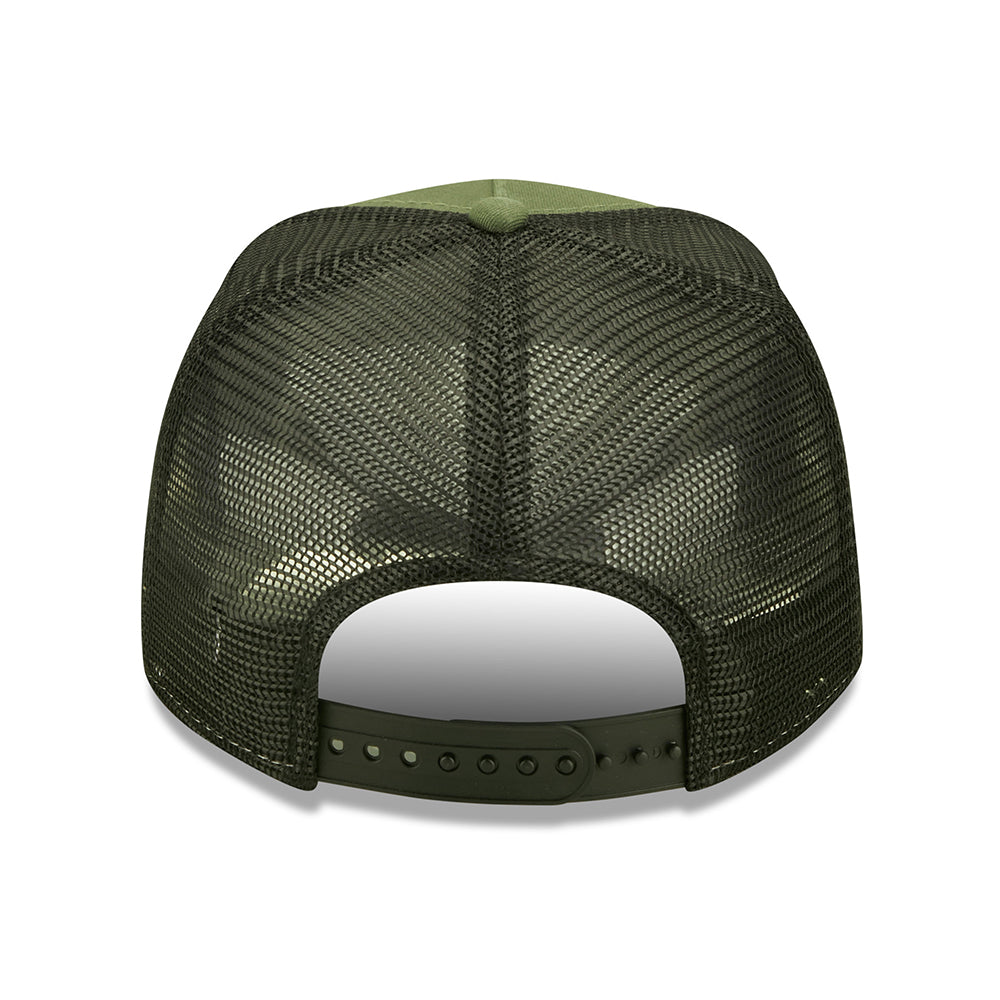Gorra Trucker State Patch A-Frame de New Era - Verde Oliva