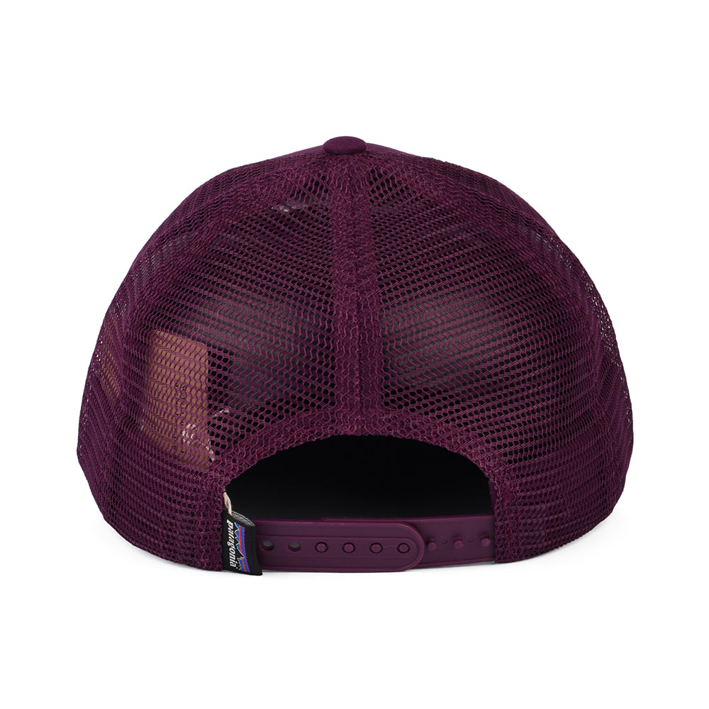 Gorra Trucker P-6 Logo LoPro de algodón orgánico de Patagonia - Ciruela