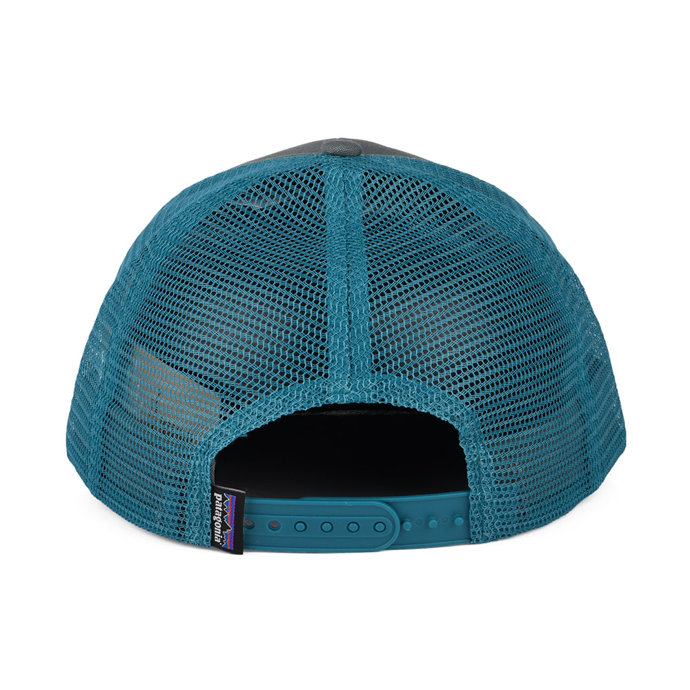 Gorra Trucker P-6 Logo de algodón orgánico de Patagonia - Bosque Claro-Verde Azulado
