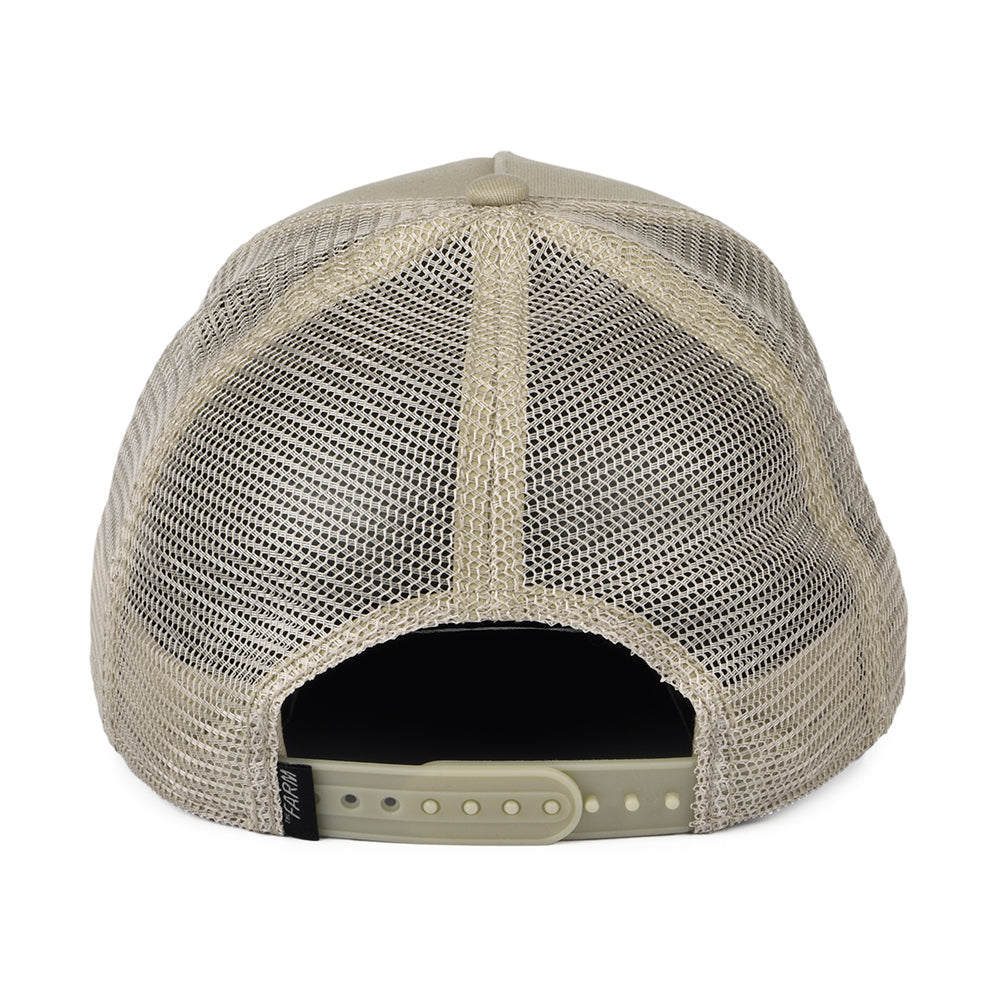Gorra Trucker King Lion de Goorin - Kaki