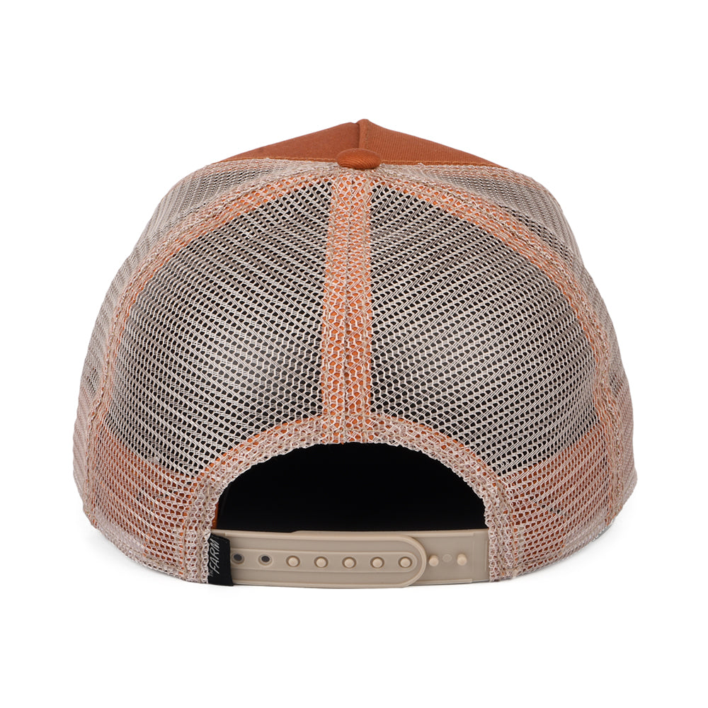 Gorra Trucker Goat de Goorin - Rojo Óxido