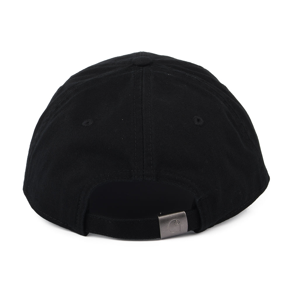 Gorra de béisbol Delray de sarga de algodón de Carhartt WIP - Negro-Blanco
