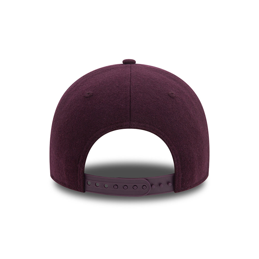 Gorra de béisbol 9FORTY - MLB Melton Wool New York Yankees de New Era - Morado-Blanco