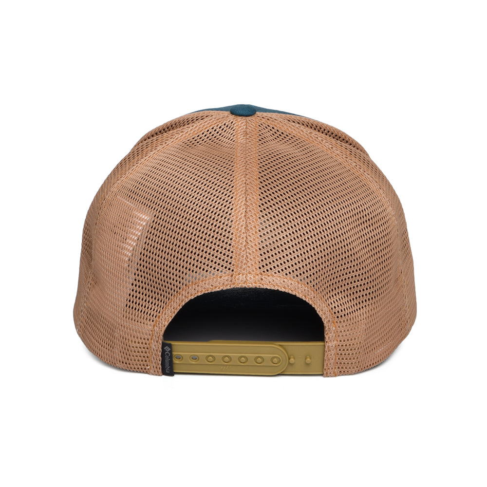Gorra de camionero Bear Roam Road Ready de Columbia - Verde Azulado-Beige Arena