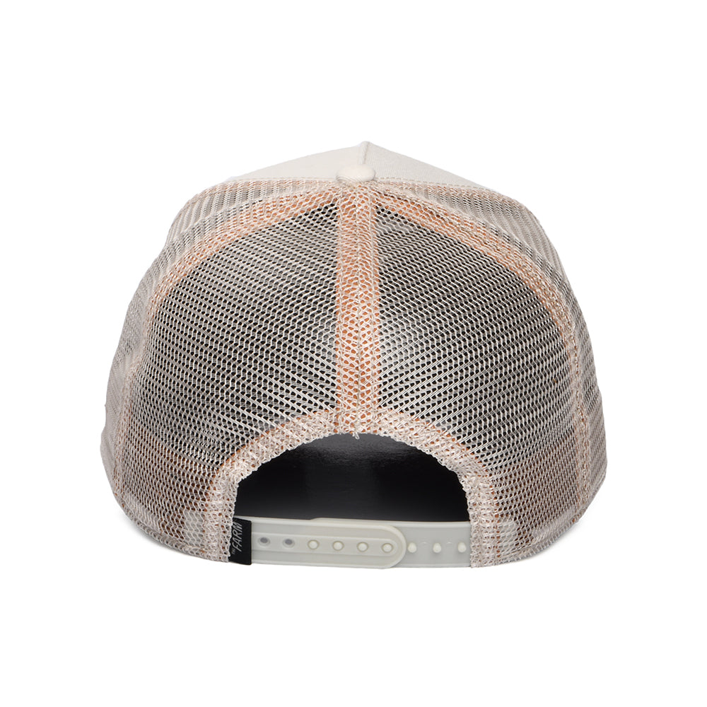Gorra de camionero Guepardo Guerrero de Goorin - Crema