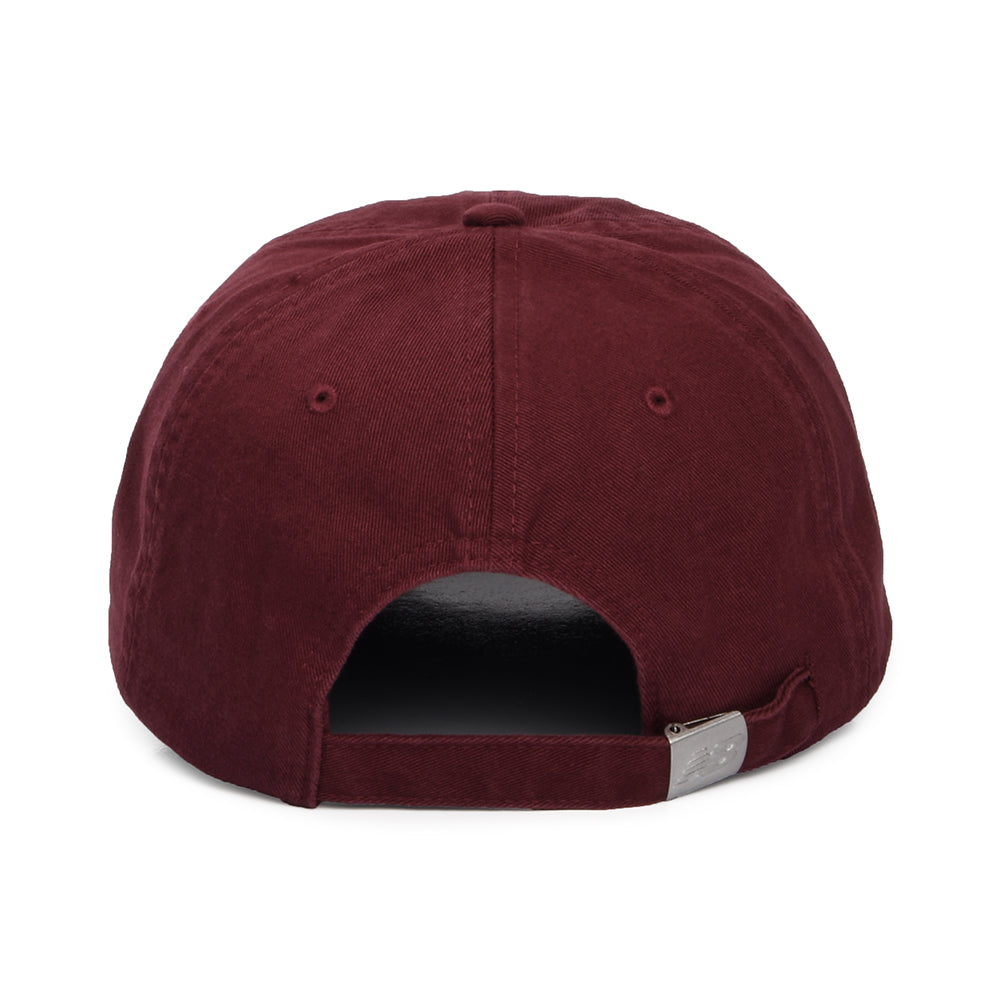 Gorra de béisbol Classic V 2.0 de sarga de algodón de New Balance - Burdeos