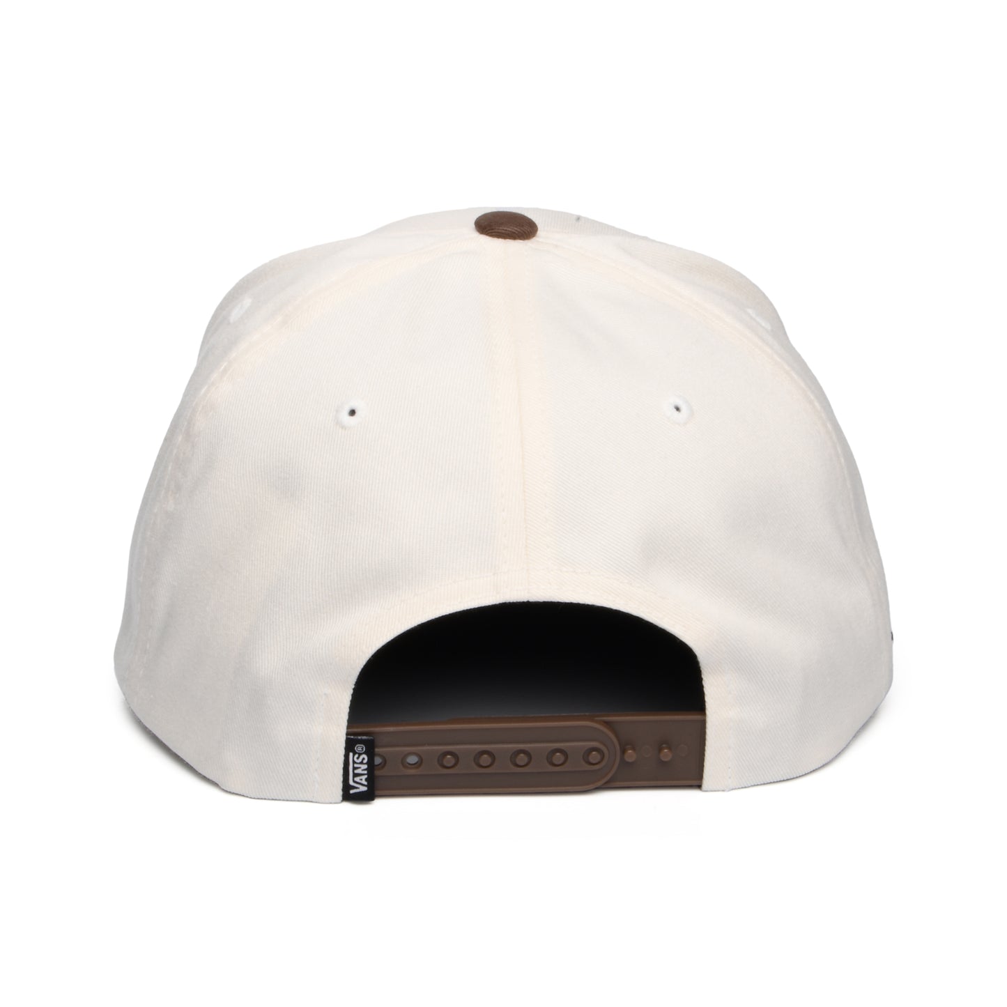 Gorra Snapback Drop V Logo visera curvada de Vans - Beige-Marrón