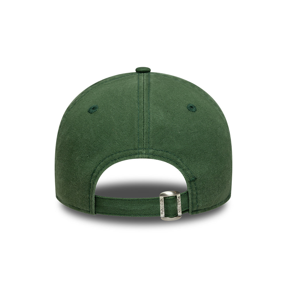 Gorra de béisbol 9TWENTY Mini logotipo de la MLB New York Yankees de New Era - Verde Oscuro-Blanco