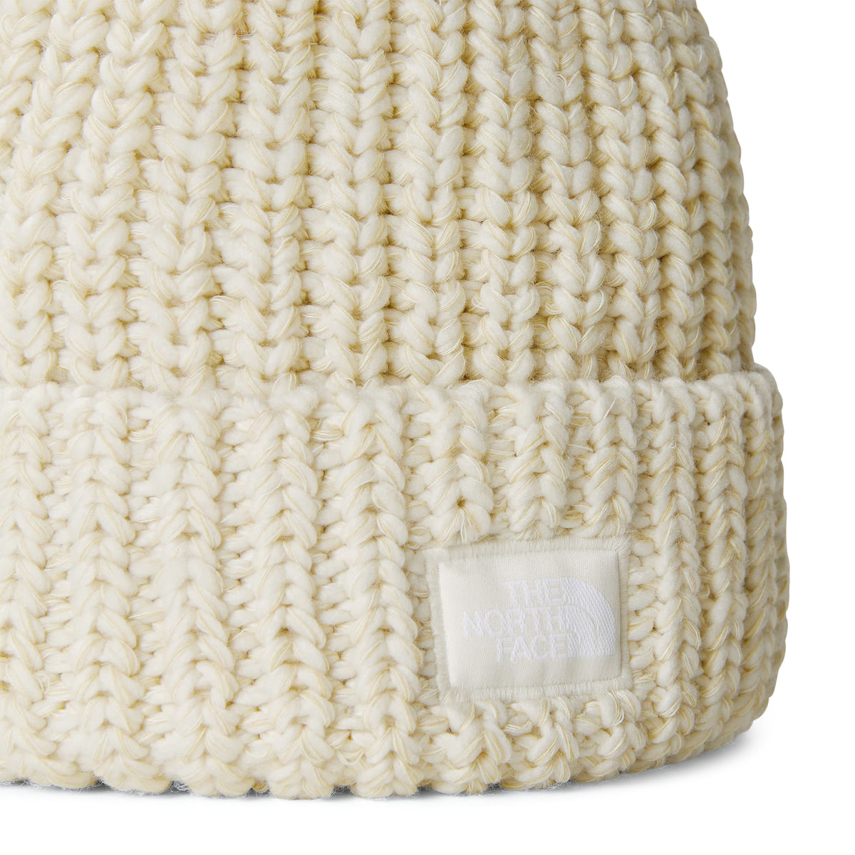 Gorro con pompón Cozy Chunky Cabin de The North Face - Blanco Roto