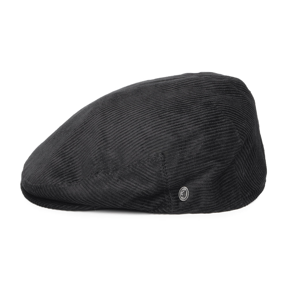 Gorra plana de pana de Jaxon & James Negro al por mayor