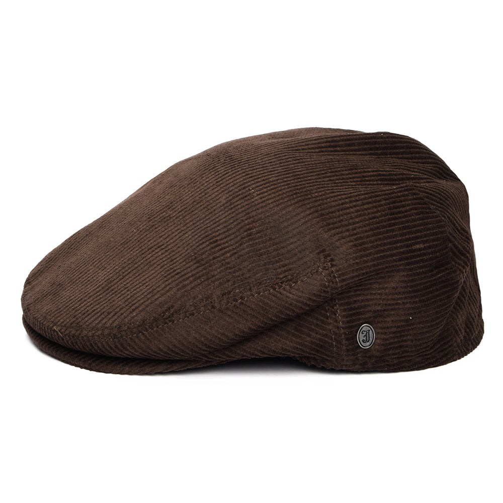 Gorra plana de pana de Jaxon & James Marrón al por mayor