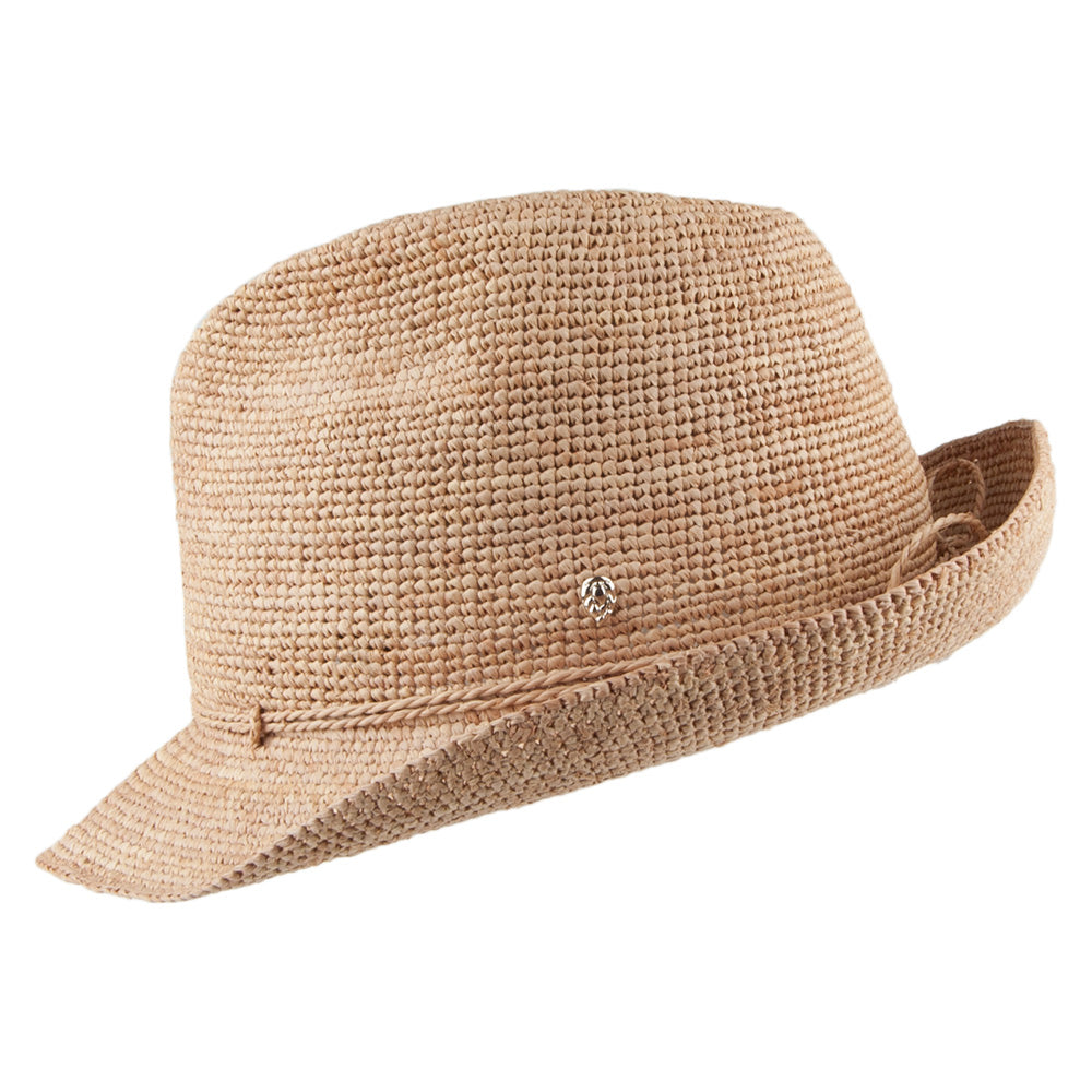 Sombrero Trilby Fai de paja de Helen Kaminski - Natural