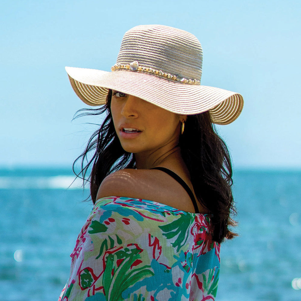 Sombrero de Sol Jensen Flexible de Cappelli - Natural