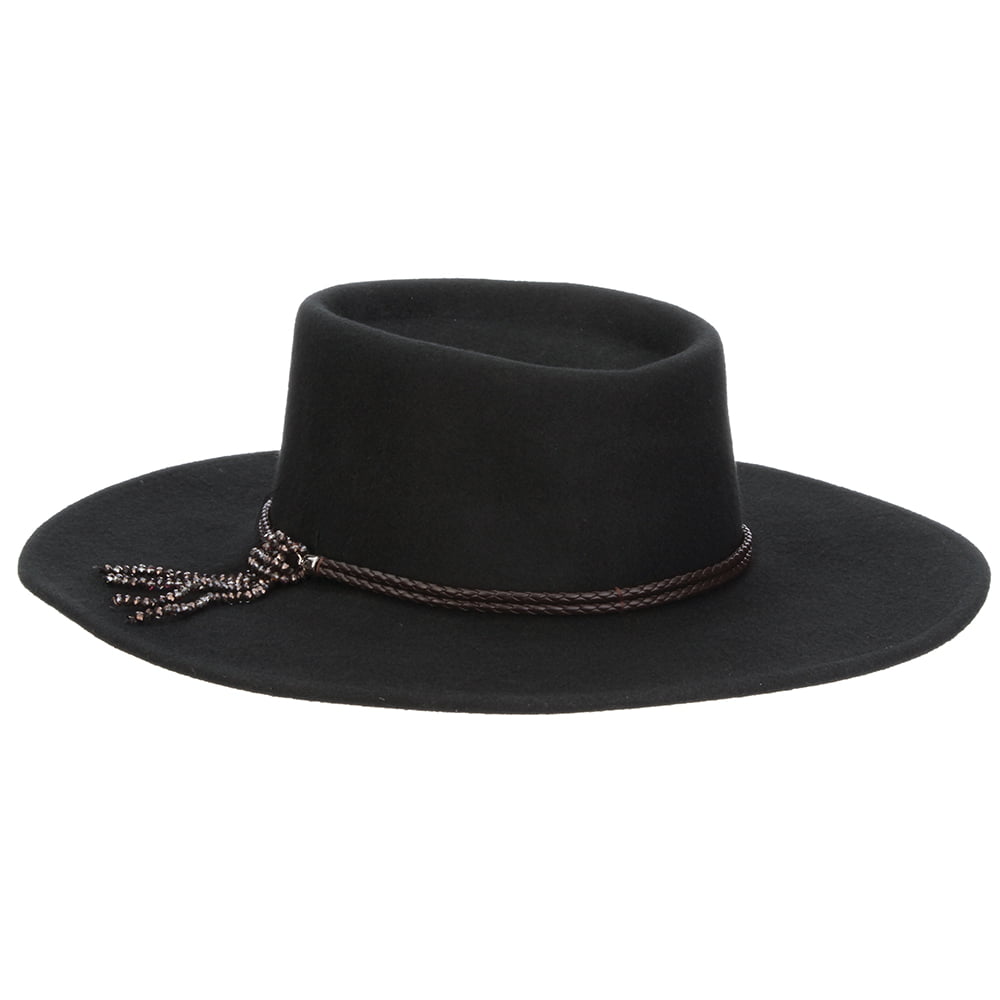 Sombrero Gaucho Gela de fieltro de lana de Scala - Negro