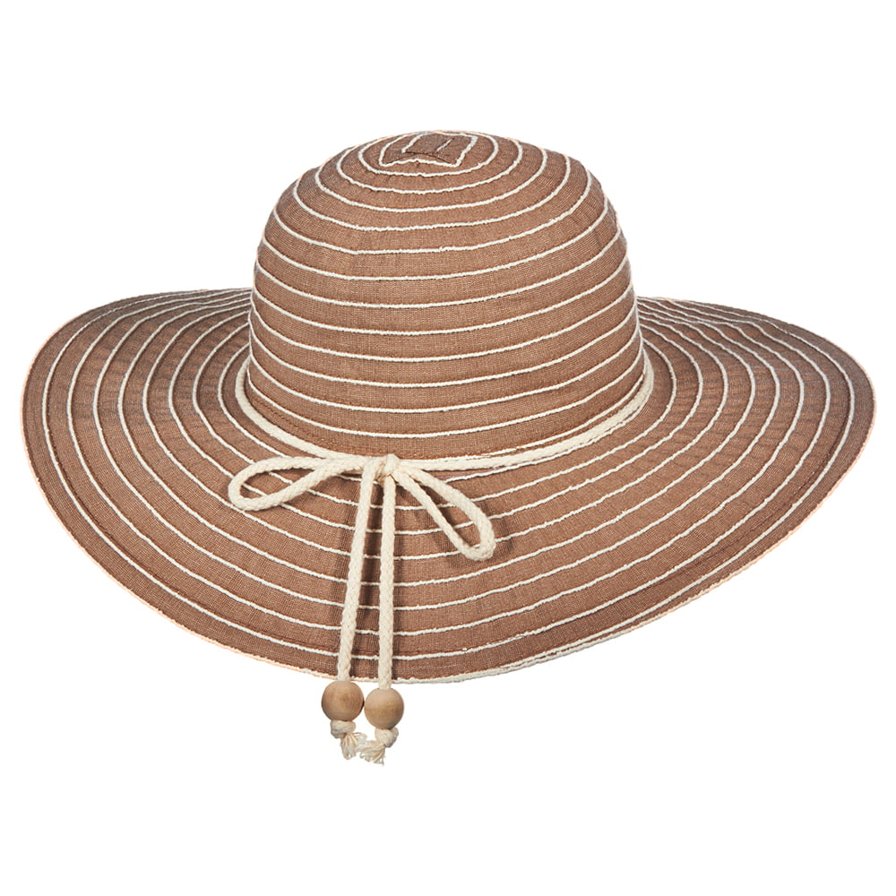 Sombrero Sonia de ala ancha de Scala - Marrón