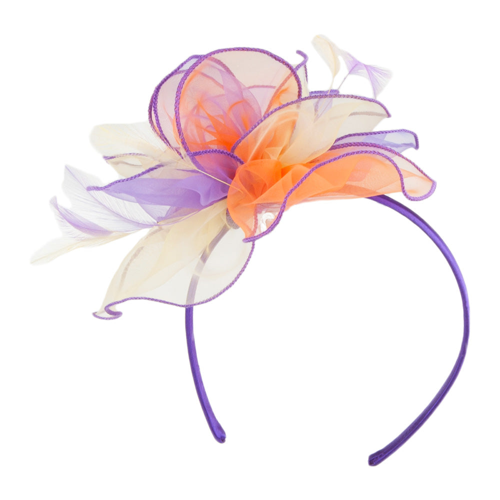 Tocado de organza de Scala - Multi-color