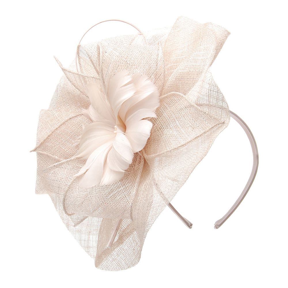 Tocado Satine de Jane Anne Designs - Marfil-Plata