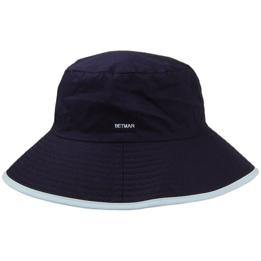 Sombrero Florence reversible de Betmar - Azul Marino y Mezcla de tonalidades