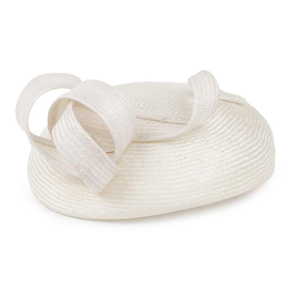 Sombrero Pillbox Genevieve de Failsworth - Blanco Marfil
