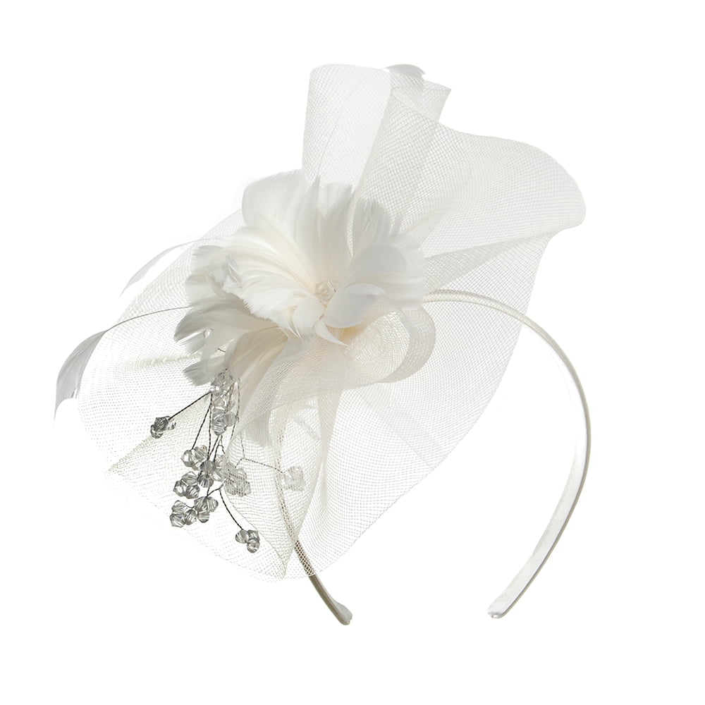 Tocado Clementine de Jane Anne Designs - Blanco Marfil