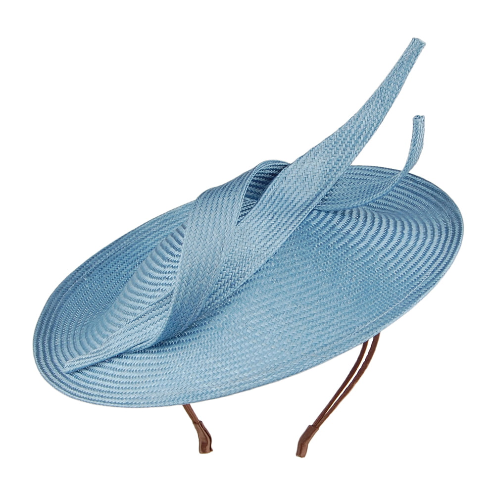 Tocado mujeres Marian Disc de paja de Whiteley - Azul Claro