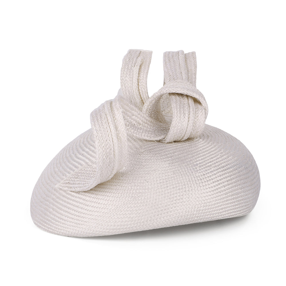 Sombrero Pillbox mujeres Duchess Of Cambridge de paja de Whiteley - Blanco Roto