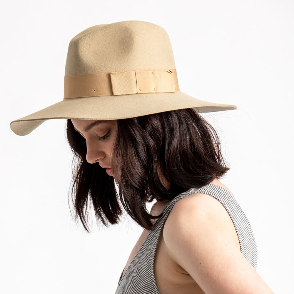 Sombrero flexible Piper de Brixton - Blanco Marfil
