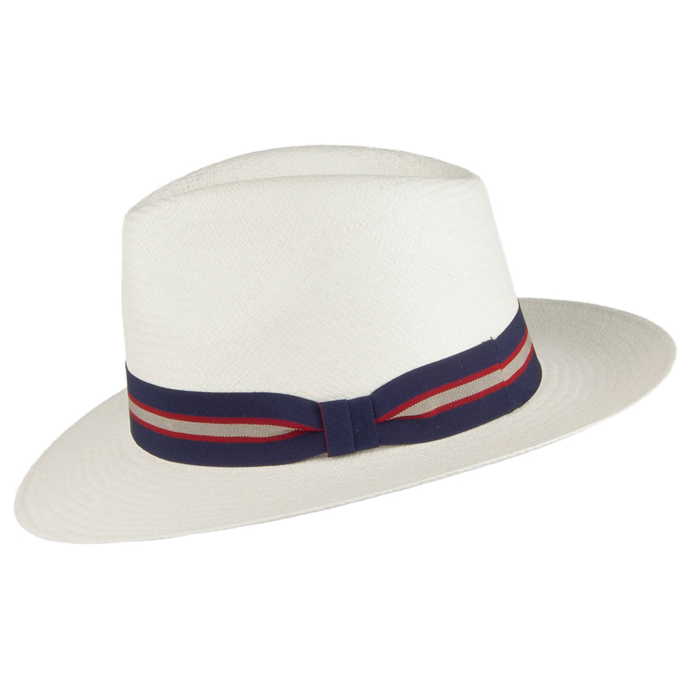 Sombrero Fedora Panamá Regimental de Failsworth - Blanqueado
