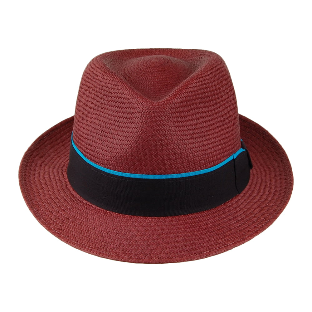 Sombrero Trilby Panamá de Failsworth - Merlot
