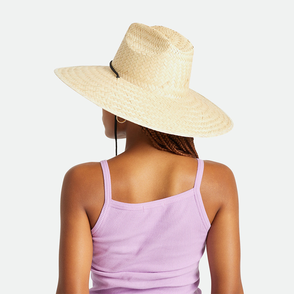 Sombrero de Guardacosta Crest de paja de Brixton - Natural