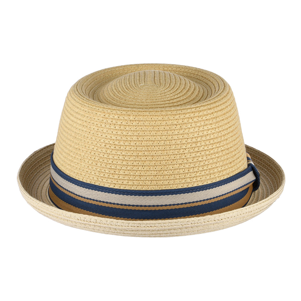 Sombrero Pork Pie de paja toyo de Stetson - Natural