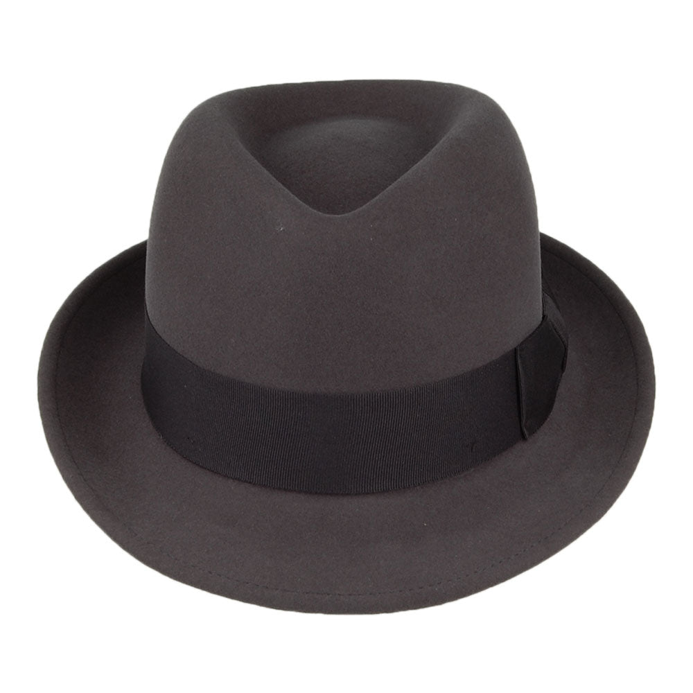 Sombrero Trilby Player de lana y cachemira de Stetson - Antracita