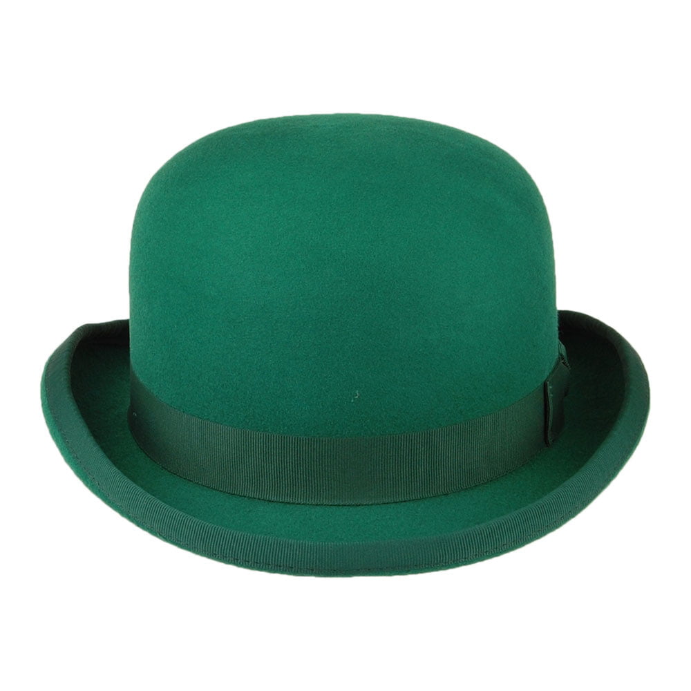 Sombrero bombín de fieltro de lana de Denton - Verde Esmeralda
