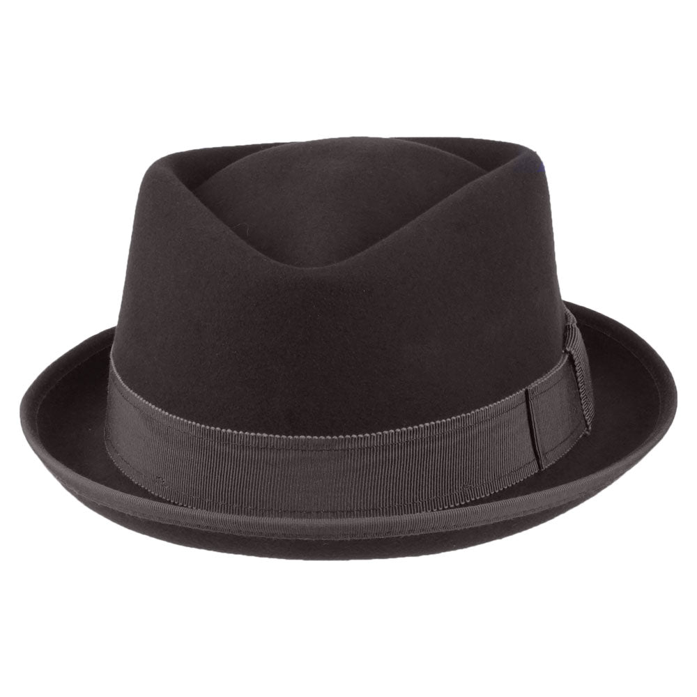 Sombrero Pork Pie Copa Diamante de lana-cachemira de Stetson - Marrón