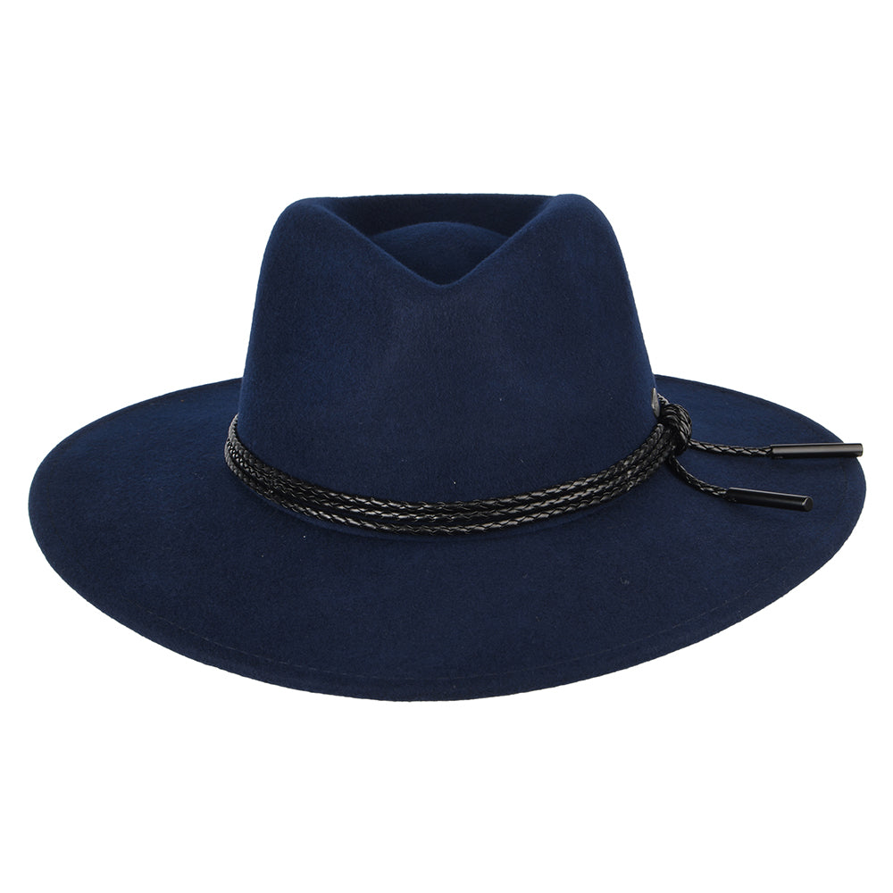 Sombrero Outback Piston de fieltro de lana de Bailey - Azul Marino