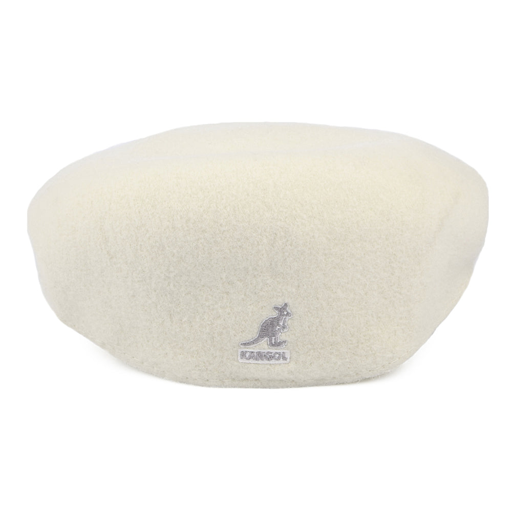 Gorra plana 504 de lana de Kangol - Blanco invernal